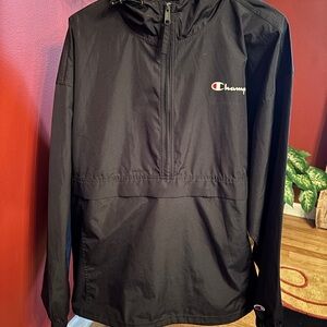 Champion Black Windbreaker Jacket